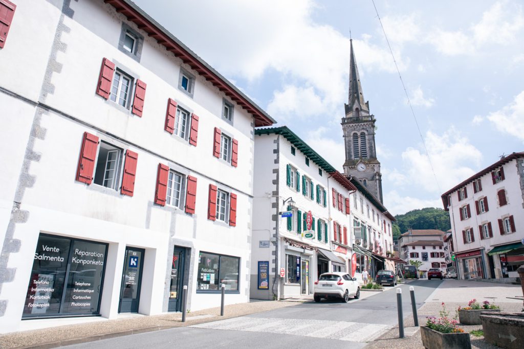 Vue de la boutique Kompa à Hasparren.