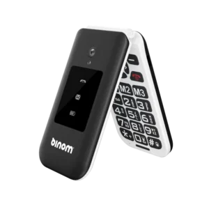 Téléphone portable sénior Binom X3S à clapet et à touches